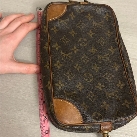 Louis Vuitton Monogram Canvas Cosmetic Pouch Clutch Wristlet Bag - Picture 4 of 16